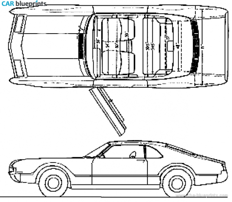 1966 Oldsmobile Toronado Coupe blueprint